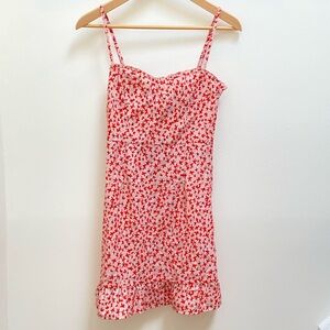 NWT Princess Polly Red and White Floral Mini Dress